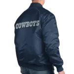 Dallas Cowboys Exclusive Navy Varsity Satin Jacket