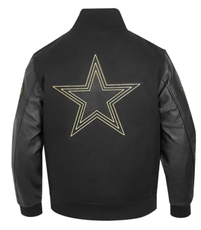 Dallas Cowboys Full-Zip Black Varsity Jacket