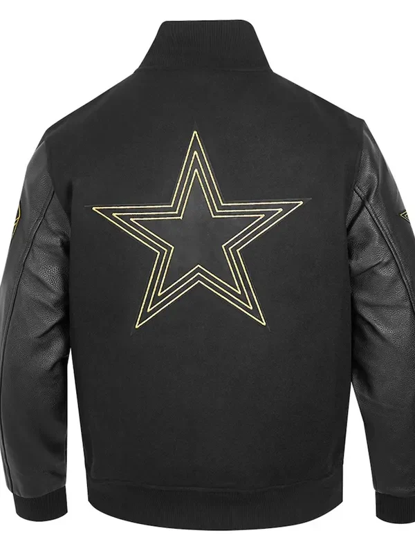 Dallas Cowboys Full-Zip Black Varsity Jacket