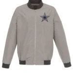 Dallas Cowboys Gray Bomber Jacket