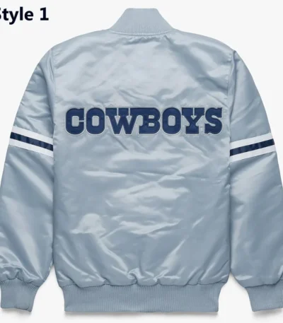 Dallas Cowboys Gray Satin Jacket