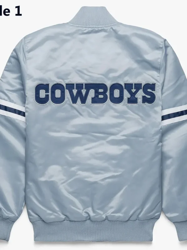 Dallas Cowboys Gray Satin Jacket