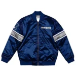 Dallas Cowboys Heavyweight Navy Blue Satin Jacket