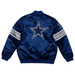 Dallas Cowboys Heavyweight Navy Blue Satin Jacket