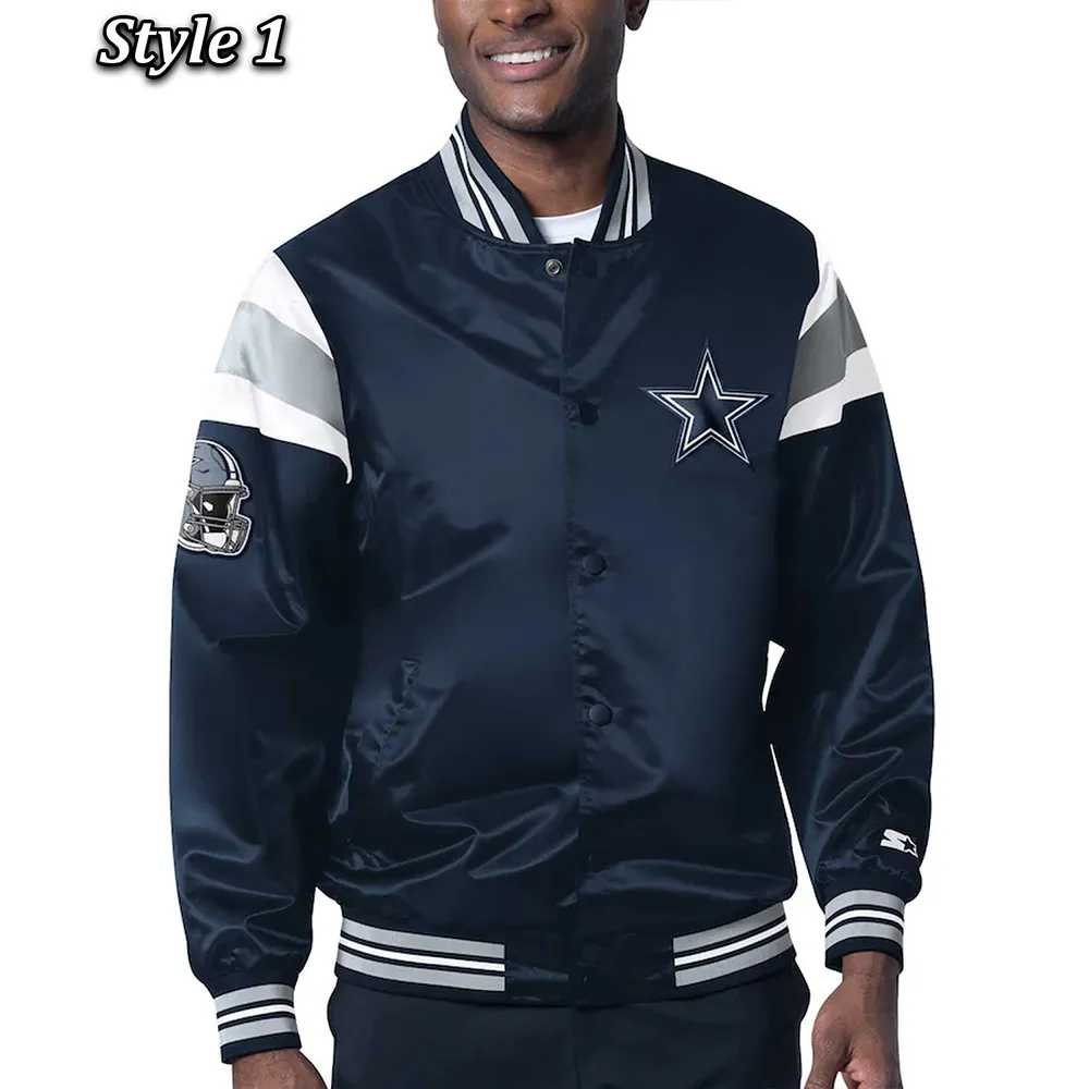Dallas Cowboys Heavyweight Satin Jacket Dallas Cowboys Heavyweight Satin Jacket