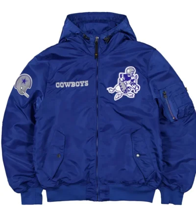 Dallas Cowboys Historic L-2B Hooded Bomber Jacket