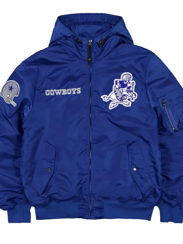 Dallas Cowboys Historic L-2B Hooded Bomber Jacket