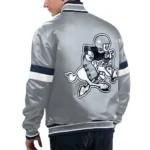 Dallas Cowboys Home Game Silver Satin Jacket
