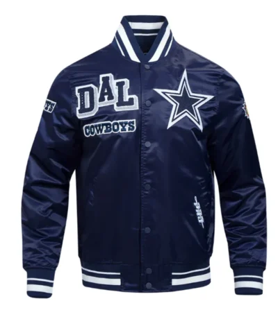 Dallas Cowboys Mashup Classic Rib Satin Jacket