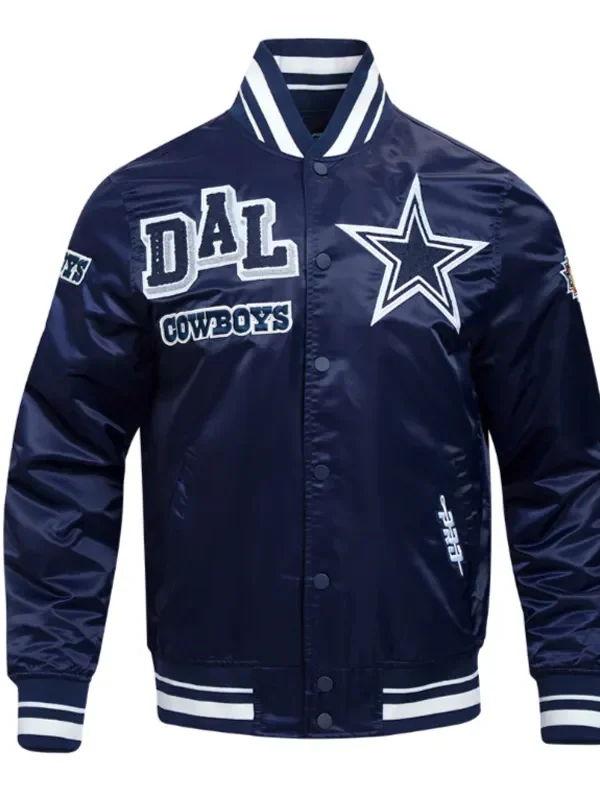 Dallas Cowboys Mashup Classic Rib Satin Jacket