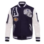 Dallas Cowboys Mashup Rib Varsity Wool-Leather Jacket