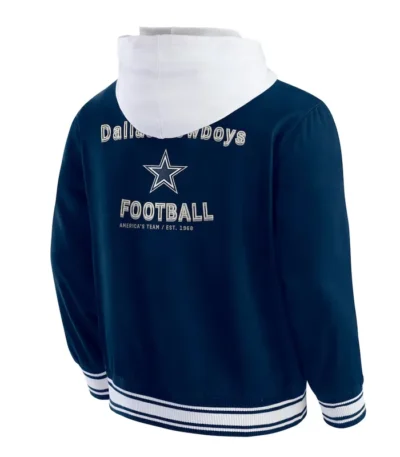 Dallas Cowboys Navy Cotton Hooded Jacket