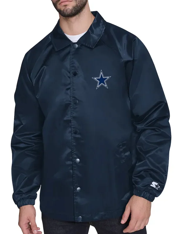 Dallas Cowboys Retro Logo Coaches Jacket