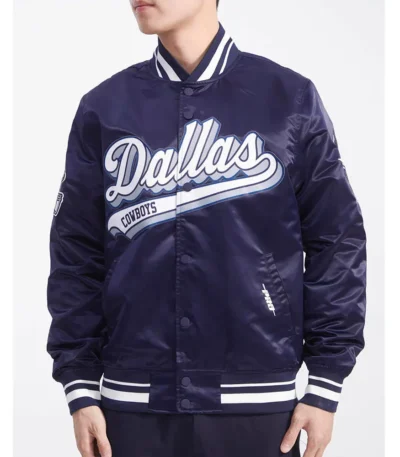 Dallas Cowboys Script Tail Midnight Navy Jacket