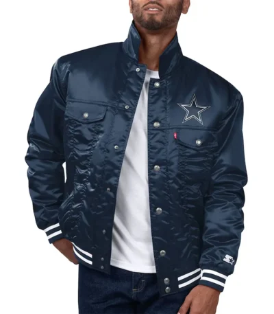 Dallas Cowboys Silver Tab Trucker Jacket
