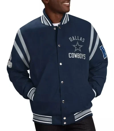 Dallas Cowboys Tailback Navy Varsity Jacket