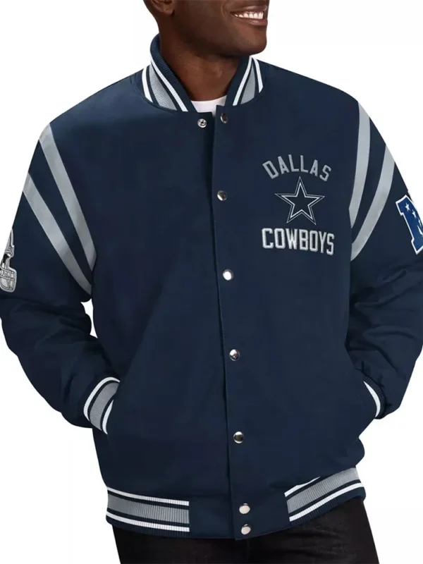 Dallas Cowboys Tailback Navy Varsity Jacket