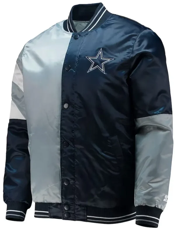 Dallas Cowboys The Leader Varsity Satin Jacket