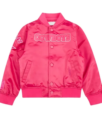 Dallas Cowboys Triple Pink Satin Jacket