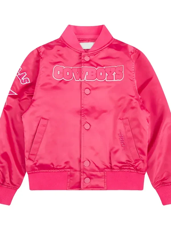 Dallas Cowboys Triple Pink Satin Jacket