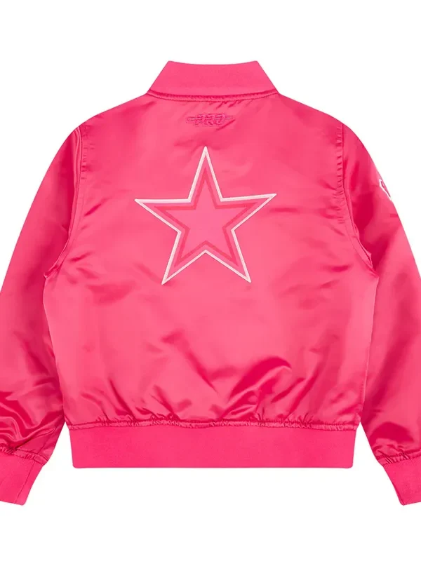 Dallas Cowboys Triple Pink Satin Jacket