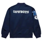 Dallas Cowboys Vintage Logo Navy Lightweight Satin Jacket