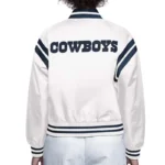 Dallas Cowboys White Full Count Satin Jacket