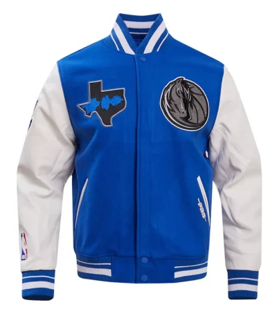 Dallas Mavericks 2023/24 City Edition Royal Varsity Jacket
