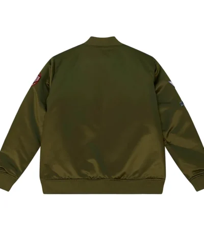 Dallas Mavericks Flight Green Satin Jacket