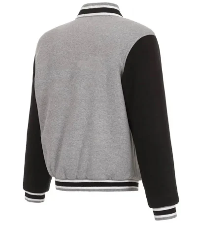 Dallas Mavericks Gray and Black Varsity Wool Jacket