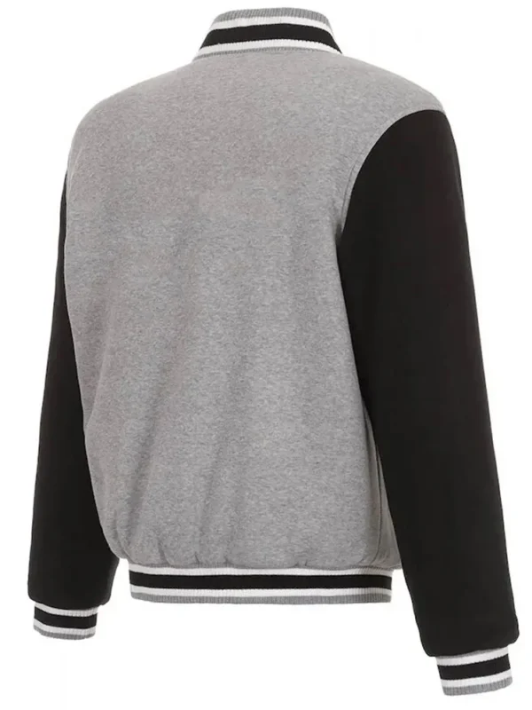 Dallas Mavericks Gray and Black Varsity Wool Jacket