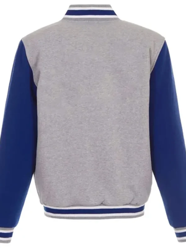 Dallas Mavericks Gray and Royal Varsity Wool Jacket