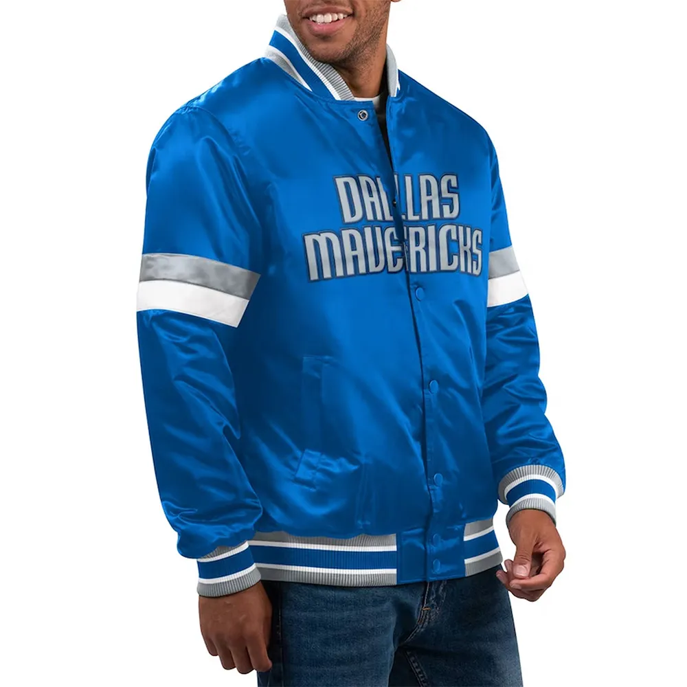 Dallas Mavericks Home Game Blue Satin Jacket Dallas Mavericks Home Game Blue Satin Jacket