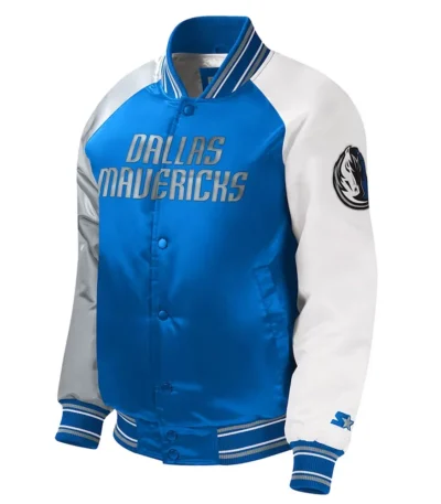 Dallas Mavericks Royal Youth Raglan Satin Jacket