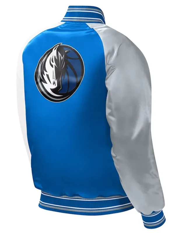 Dallas Mavericks Royal Youth Raglan Satin Jacket