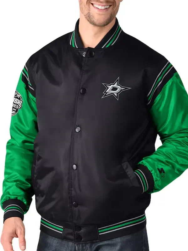 Dallas Stars 2024 Global Series Varsity Satin Jacket