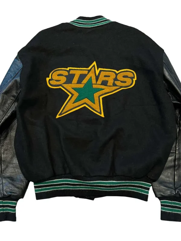 Dallas Stars 90s Black Varsity Jacket