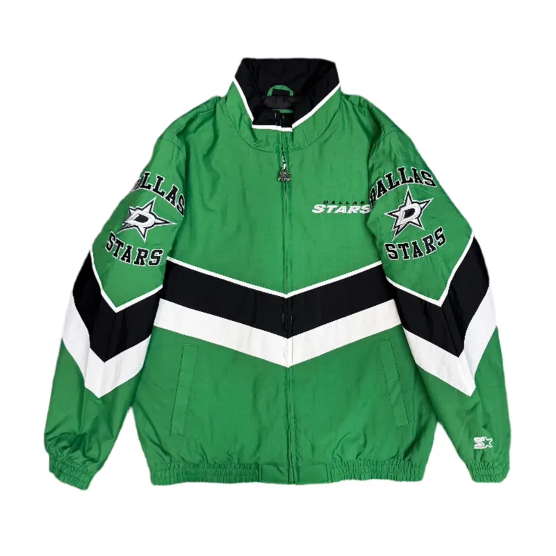 Dallas Stars Captain Green Full-Zip Jacket Dallas Stars Captain Green Full-Zip Jacket