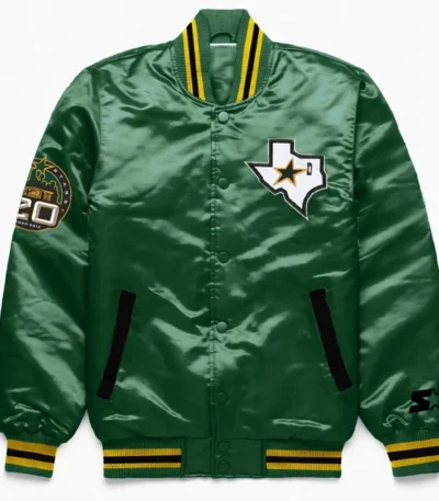 Dallas Stars Green Satin Jacket