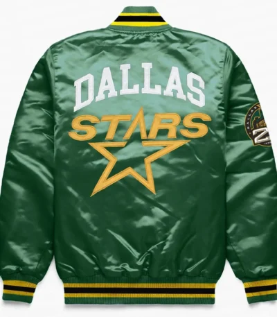 Dallas Stars Green Satin Jacket