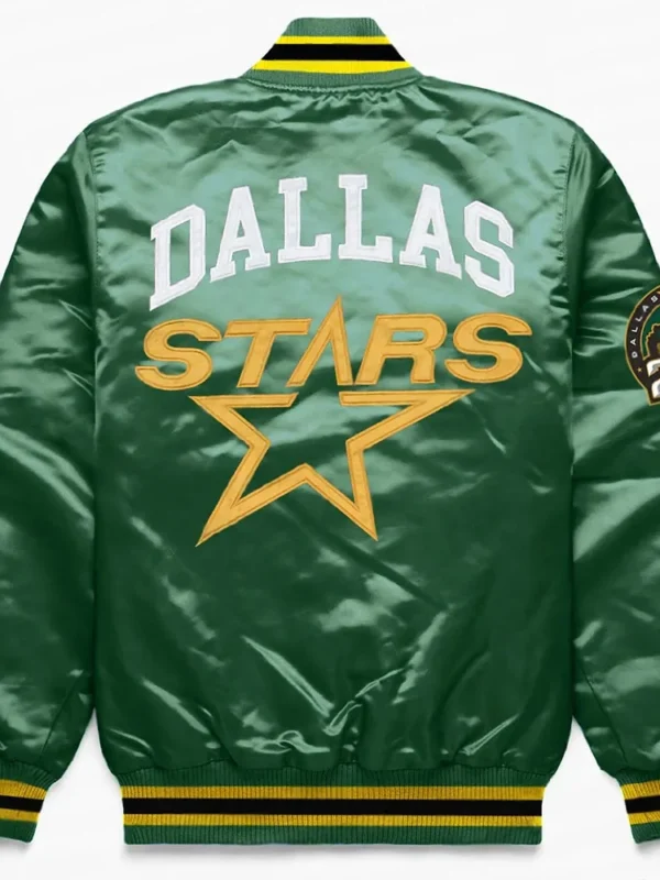 Dallas Stars Green Satin Jacket