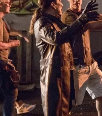 Danny Trejo The Flash Black Leather Coat