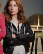 Spencer Sisters 2023 Stacey Farber Black Leather Jacket