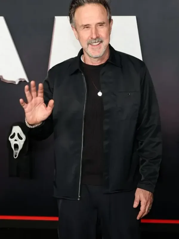 Scream 7 Event David Arquette Black Jacket