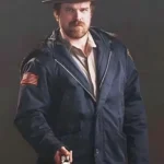 David Harbour Stranger Things Blue Jacket