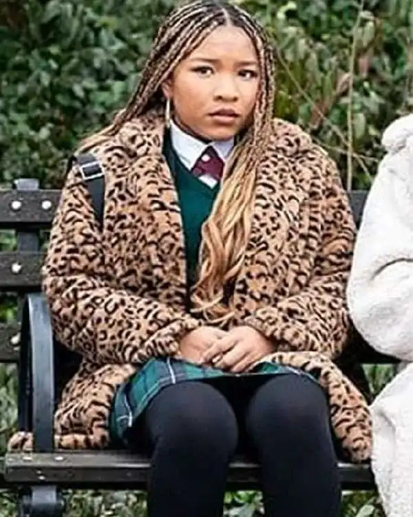 Delilah The Equalizer S4 Leopard Coat Delilah The Equalizer S4 Leopard Coat