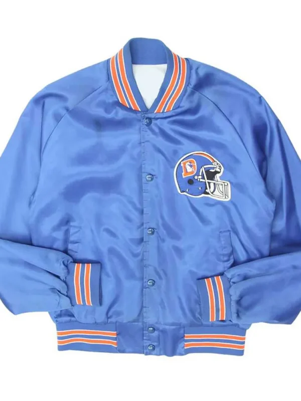 Denver Broncos 1990s Bomber Blue Jacket