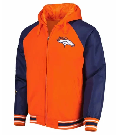 Denver Broncos 3X Champions Defender Hoodie Varsity Jacket