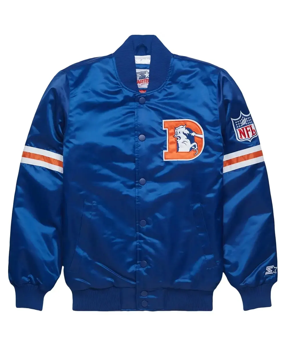 Denver Broncos Blue Satin Jacket Denver Broncos Blue Satin Jacket