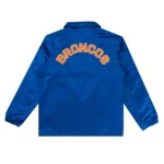 Denver Broncos Blue Satin Windbreaker